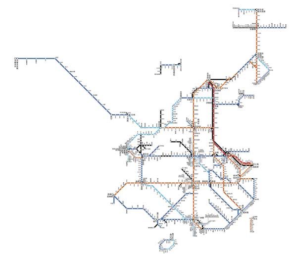 乐橙lc8全国高铁列车路线图